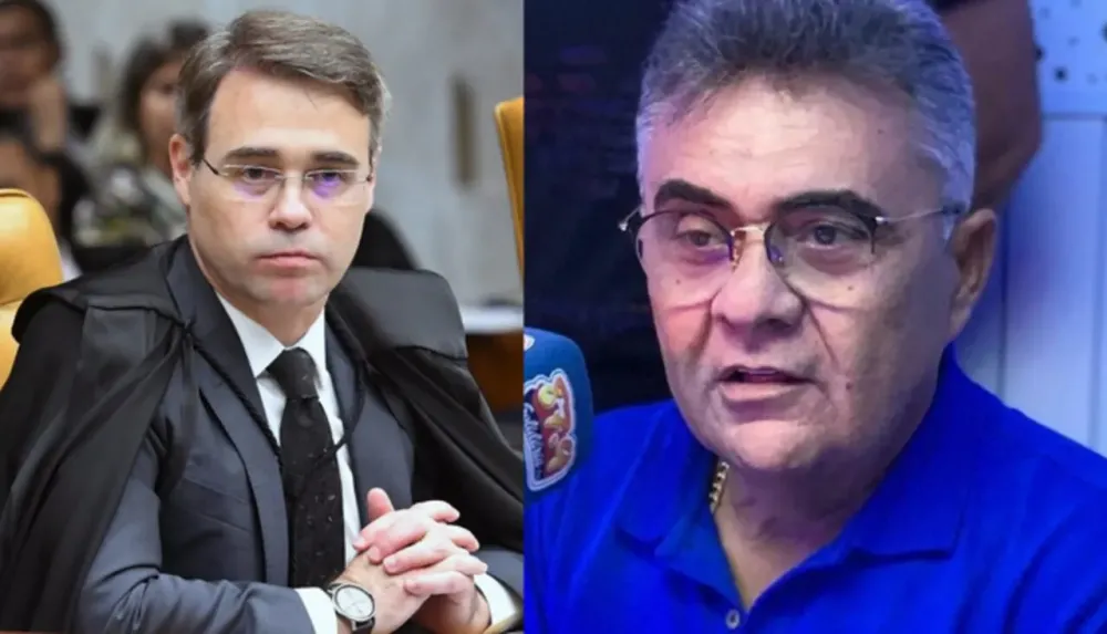 Ministro André Mendonça e o ex-deputado Márcio Roberto 