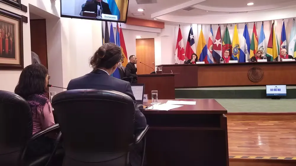 Sessão de 2024 da Corte Interamericana ouviu o filho de Manoel Luiz da Silva — Foto: Ruggeron Reis/Justiça Global
